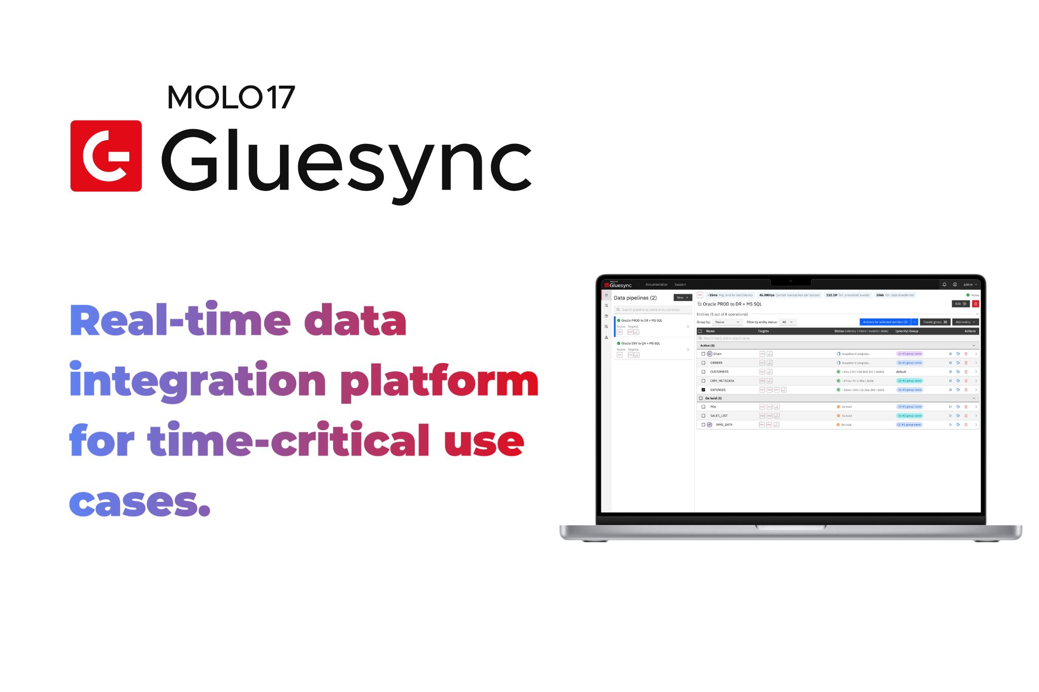 Gluesync | Real-time Data Integration Platform | MOLO17